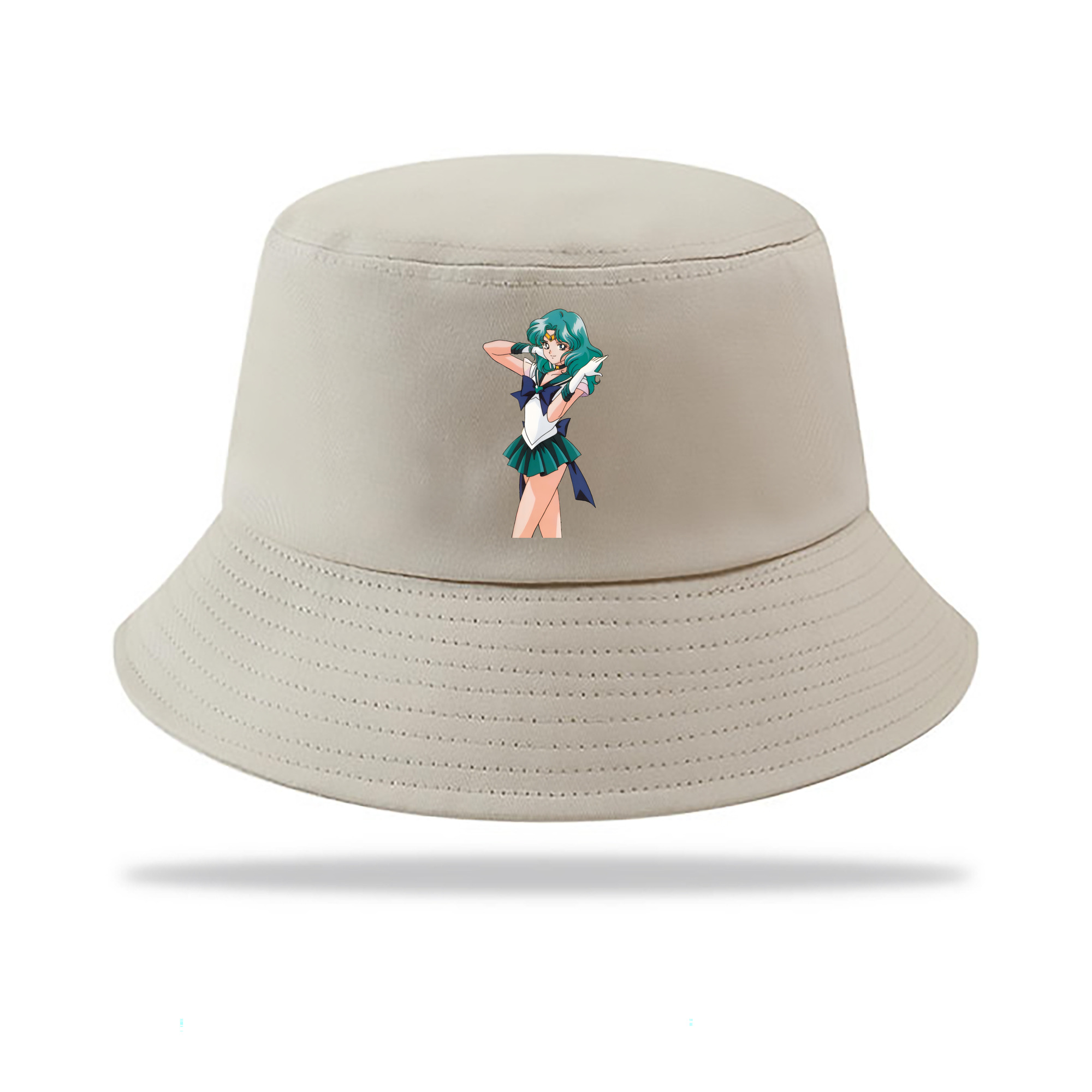 （画像用） 美少女戦士セーラームーン 海王 みちる（かいおう みちる） Sailor Moon Kaiou Michiru アウトドア日除けバケットハット